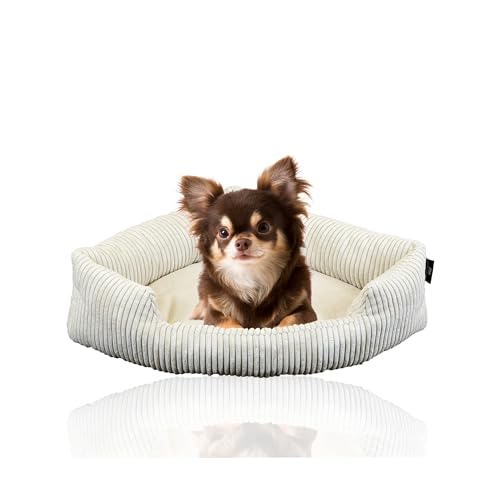 Rohrschneider XXL Eck-Hundebett für große Hunde | Weiche Hundedecke für Ecke aus Cord | Großes Hundebett für große Hunde oder 2 Hunde| Hundekissen Cord in grossen Größen (1 45x63cm) von Rohrschneider