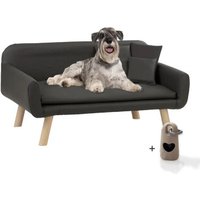 Rohrschneider ® Hundebett Kunstleder, Hundecouch mit Gratis-Beigabe von Rohrschneider