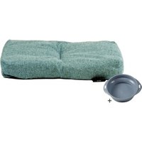 Rohrschneider ® Hundebett mit Anti-Rutsch-Boden, strapazierfähiges Kissen für Hunde und Katzen inkl. Gratis-Wassernapf von Rohrschneider