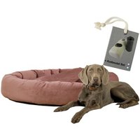 Rohrschneider ® Hundekissen inkl. Gratis-Beigabe, Kuschelhöhle "Denver" altrosa L von Rohrschneider