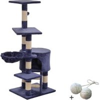 Rohrschneider ® Katzenbaum Felina , mit Gratis-Spielball, blau von Rohrschneider