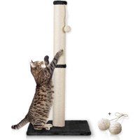 Rohrschneider ® Katzenbaum L Stamm, inkl. Gratis-Spielkugel 2er-Set dunkelgrau 40 cm, 87 cm, 40 cm von Rohrschneider