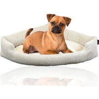 Rohrschneider ® XXL Eck-Hundebett für große Hunde aus Cord L von Rohrschneider