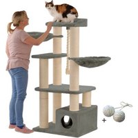 Rohrschneider ® XXL Katzenbaum Enya, mit Gratis-Spielball, grau von Rohrschneider