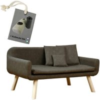 Rohrschneider Hundesofa für mittlere Hunde, abwaschbares Kunstleder taupe Rohrschneider Hundesofa für mittlere Hunde, abwaschbares Kunstleder taupe von Rohrschneider
