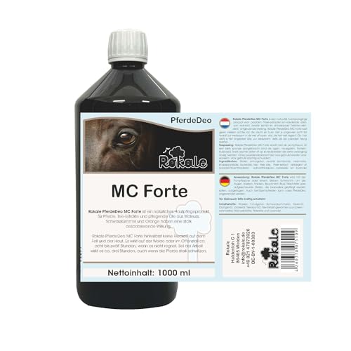 Rokale MC Forte 1 ltr. - Wirksame Fellpflege für Pferde, Schutz am Kopf und Genitalbereich von Rokale