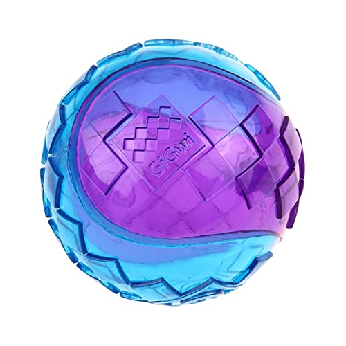 Quietschball für Hunde, 1,96 Zoll Gummi Hund Bounce Ball Spielzeug mit eingebautem Sounder, Haustiere Interaktiver Kauball Quietschspielzeug Wohnzimmer, Indoor, Outdoor, Haus, Park, Garten von Rolempon