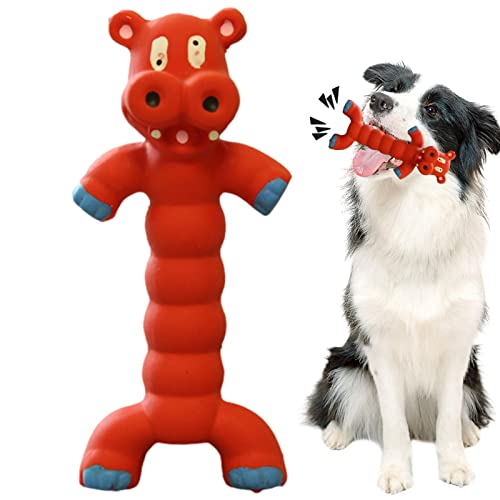 Rolempon Quietschspielzeug aus Gummi für Hunde - Grunzendes Hundespielzeug, das für kleine, mittelgroße Hunde grunzt | Latex-Grunzen-Hundespielzeug zur Linderung von Angstzuständen von Rolempon