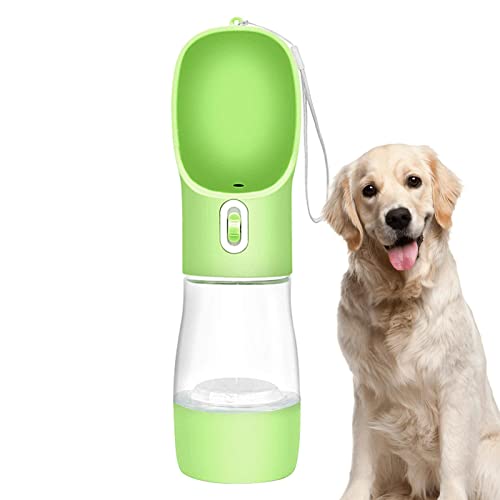 Wasserflasche Hundetrinker - Tragbarer Wasserspender für Haustiere, auslaufsicher | Reisezubehör für Hunde mit Umhängeband – Haustierbedarf zum Laufen, Spazierengehen, Wandern, Picknick von Rolempon