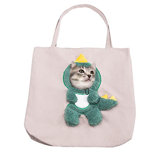 Tragetasche für Katzen, niedliche Tragetasche aus , Outdoor-Tasche, tragbare Schultertasche für kleine Katzen und Hunde von Rolempon