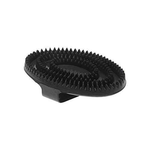 Roma Rubber Curry Comb Small Black von Roma