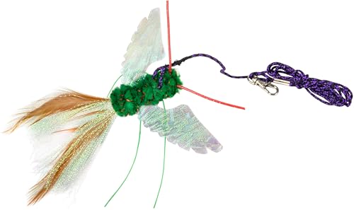 RompiCatz Critter Collector Series Teaser String und interaktiver Katzenspielzeug-Aufsatz, Bugzbird von RompiCatz