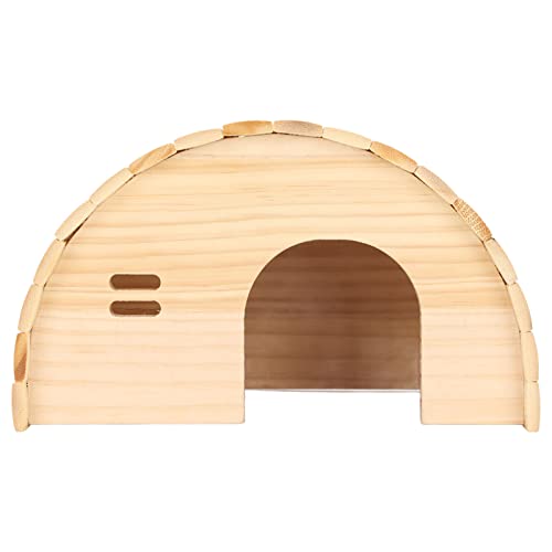 Meerschweinchenhaus aus Holz, Hamsterhaus aus Holz für große Räume. Langlebiges, gebogenes, bodenloses Design. Praktisch sicher für Hamster von RONGM