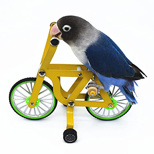 RoseFlower Papagei Trainingsspielzeug Mini Fahrrad Spielzeug Papagei Fahrrad Spielzeug Intelligenz Trainingsspielzeug für Sittich Nymphensittich Conure Wellensittiche Lovebird von RoseFlower