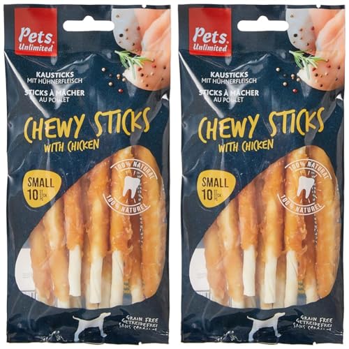 Pets Unlimited Kausticks, 10 Stück, 100 g (2er Pack) von Rosewood