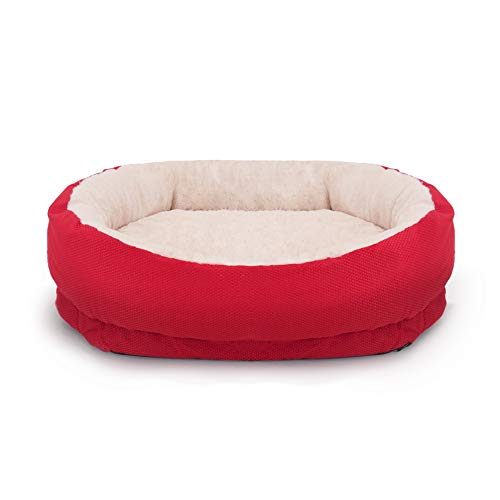 Rosewood 04361 orthopädisches Hundebett, rot, Länge: 87 cm von Rosewood