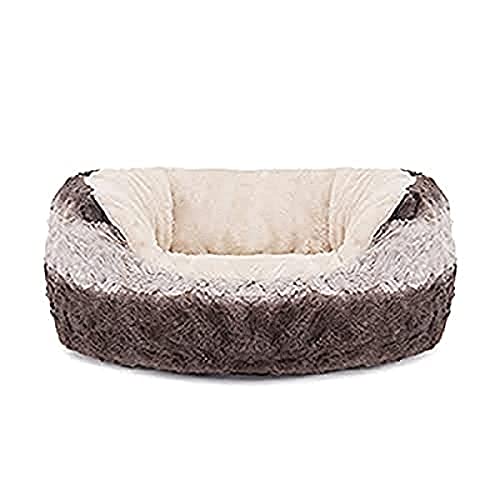 Rosewood 04377 Kuschelbett für Hunde, weich, Länge 81 cm, grau/cremeweiß von Rosewood