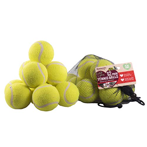 Rosewood 12 Standard-Tennisbälle, Hundespielzeug von Rosewood
