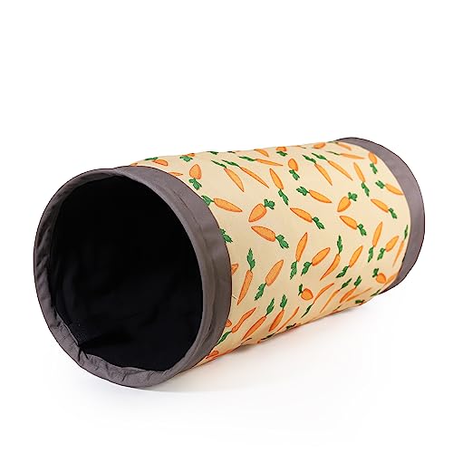 Rosewood 19615 Snuggles Spieltunnel Aus Stoff Mit Karotten-Print Für Kaninchen, Meerschweinchen, Frettchen Und Ratten von Rosewood