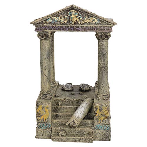 Rosewood 91482 Aquariumdeko Tempelruine mit Stufen von Blue Ribbon