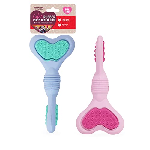 Rosewood Cyber Puppy Dental-Knochen-Spielzeug, 15,5 cm. von Rosewood