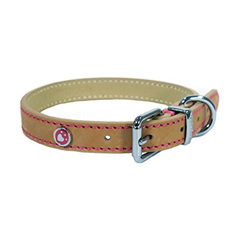 Rosewood Luxury Leder Hundehalsband , 22-26 Zoll, Tan von Rosewood