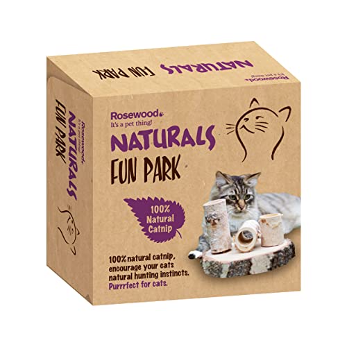 Rosewood Naturals Fun Park mit Mini-Katzenminze-Bällen, Katzenspielzeug, 22 x 15 cm von Rosewood