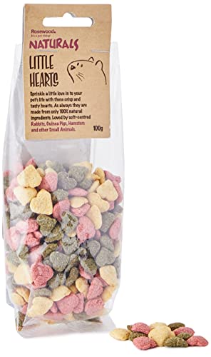 Rosewood Naturals Little Hearts, Kaninchen-Leckereien und kleine Tier-Leckereien, 100 g von Rosewood