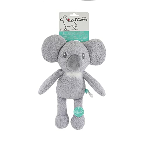 Rosewood Tufflove Koala kleines, Robustes Hundespielzeug für kleine bis mittelgroße Hunde, Grau von Rosewood