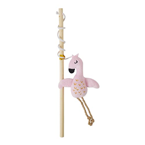 Rosewood Umweltfreundliches Flamingo-Spielzeug für Katzen, Katzenspielzeug, Rosa von Rosewood