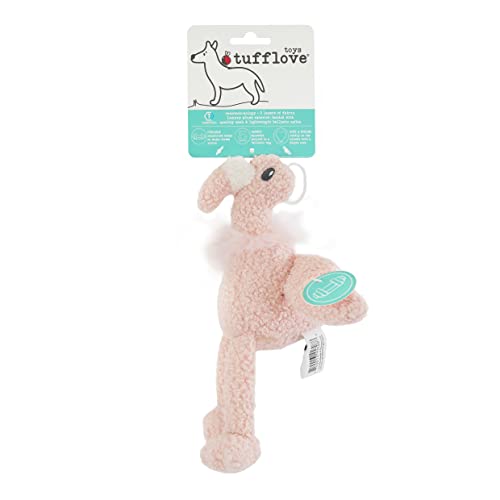 Tufflove Flamingo Hundespielzeug, mittelgroß, robust, für mittelgroße bis große Hunde, Rosa von Rosewood