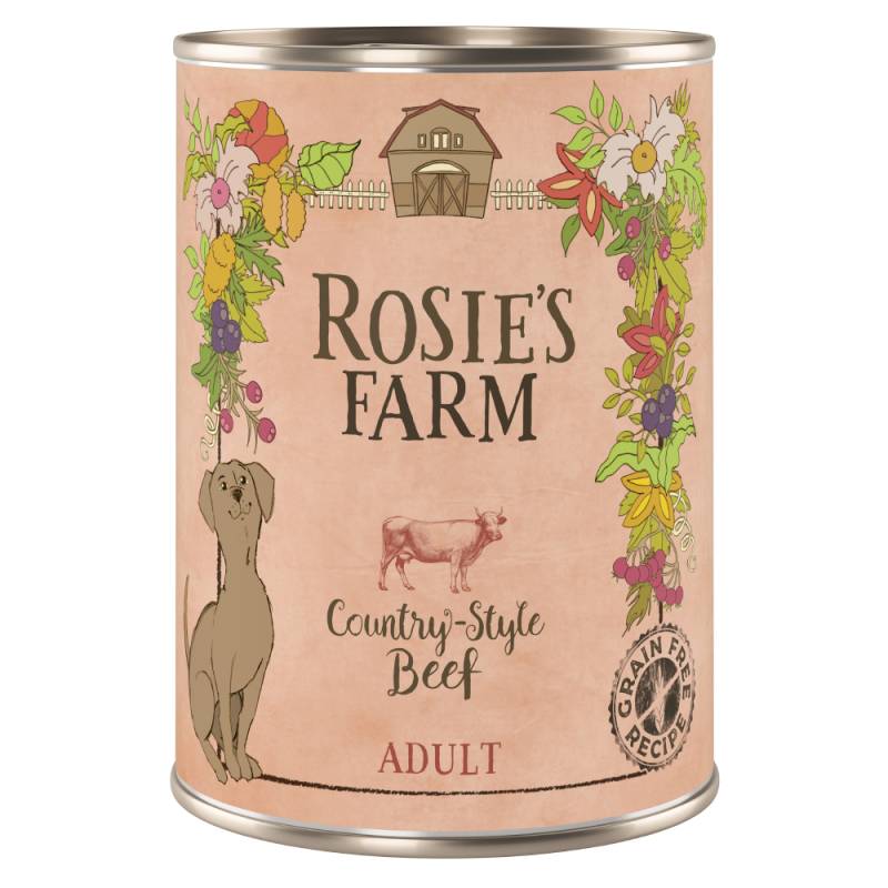 Rosie's Farm Adult 6 x 400 g  - Rind von Rosie's Farm