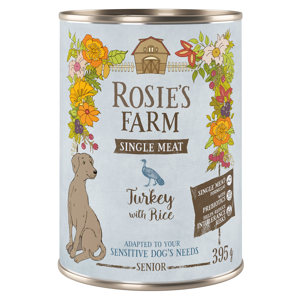 Rosie's Farm Single Meat Senior 6 x 395 g - Truthahn & Reis Rosie's Farm Single Meat Senior 6 x 395 g - Truthahn & Reis von Rosie's Farm