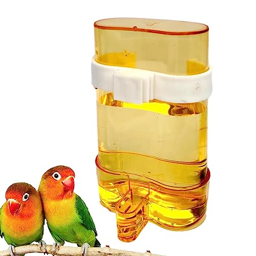 Automatischer Vogelwasserspender - Auslaufsicherer Vogelfutterspender, hygienischer Wassernapf, automatisch,Sicheres Haustierzubehör mit Clip für Finken, Papageien, Sittiche, Wellensittiche Rosixehird von Rosixehird