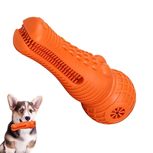 Rosixehird Beißspielzeug für Hunde, Krokodil-Form Quietschendes Welpen-Kauspielzeug, Langlebiges, unzerstörbares Haustier-Gummispielzeug für Aggressive Kauer, reduziert die Bildung von Zähnen von Rosixehird