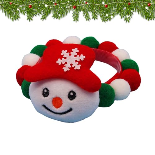 Rosixehird Weihnachts-Hundehalsband | Abnehmbares Plüschhalsband für Hunde mit Puppenanhänger | Mit Plüschpuppen-Anhänger, verstellbarem Weihnachts-Haustierhalsband, Thanksgiving von Rosixehird