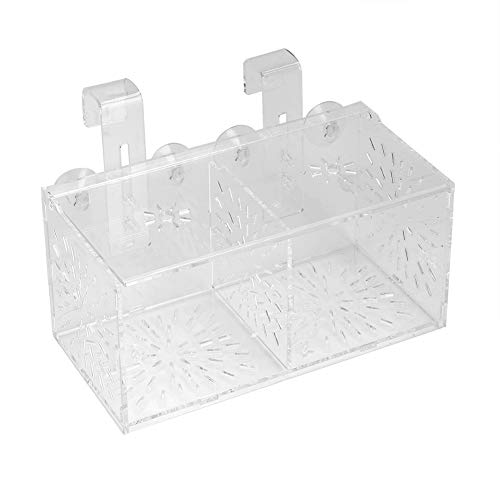 Rosvola Fisch-Isolationsbox, Fischzucht-Inkubator-Halter, transparentes Aquarium, Brutwaren, Aquarien, Isolationsbox (20 cm, 10 cm, 10 cm) von Rosvola