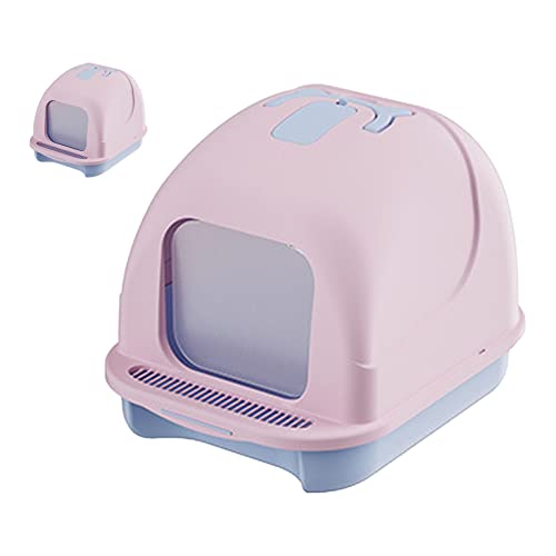 Rosvola Katzentoilette, Vollständig Geschlossene Hygienebox, Leicht zu Reinigen, Verhindert Gerüche, Hervorragende Belüftungslöcher für zu Hause (Groß) von Rosvola