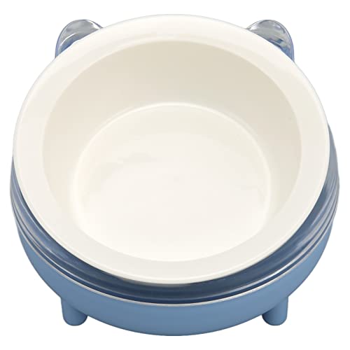 Rosvola Katzentoiletten, Verhindern Verschütten rutschfeste Keramikschüssel Erhöhte Katzenfutternäpfe Einfache Reinigung Gesund für Kätzchen für Nassfutter (Blau) von Rosvola