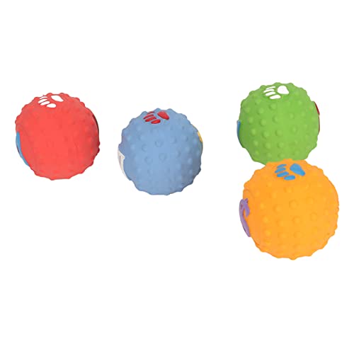 Rosvola Latex-Hundeballspielzeug, Hundeholspiel-Spielzeug 4pcs, Flexibel für Interaktives Outdoor von Rosvola