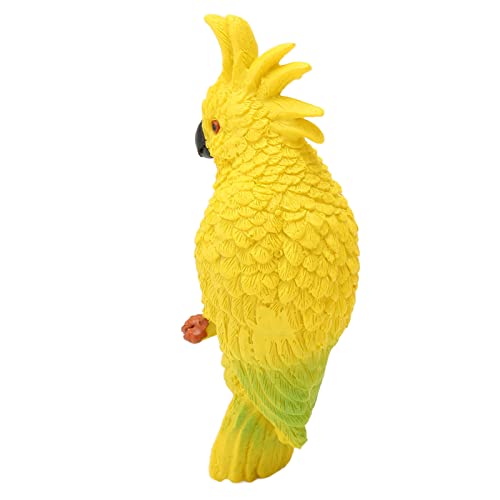 Rosvola Papageienfisch-Aquarium-Anhänger, Simulationsharz, Vielseitig Einsetzbar, Lebendige Papageienfiguren, Aquarium-Ornament (Gelb) von Rosvola