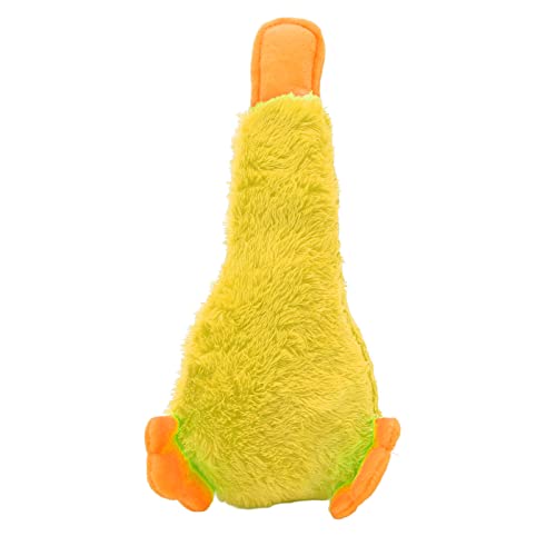 Rosvola Quietschendes Hundespielzeug, Weiches, Interaktives Plüsch-Hundespielzeug, Leicht zu Reinigendes Hundespielzeug für den Innenbereich (Gelb) von Rosvola