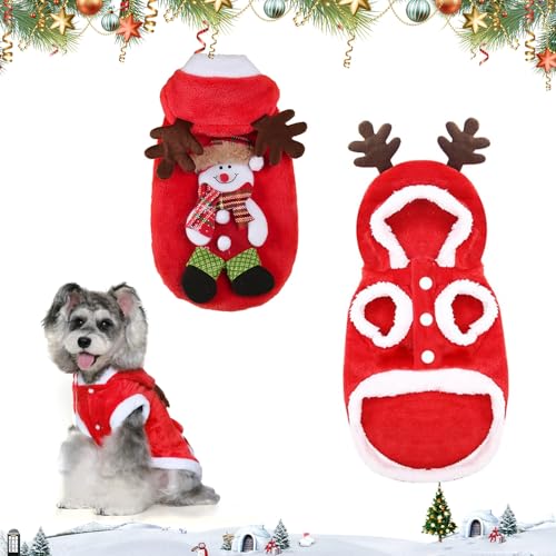 Hunde Weihnachtskostüm, RosyFate Elch Kostüm Hund, Weihnachten Katzen Kleidung, Hundekleidung Kleine Hunde Weihnachten, Weihnachts Katzenkostüm, für Katzen Kleine Hunde von RosyFate