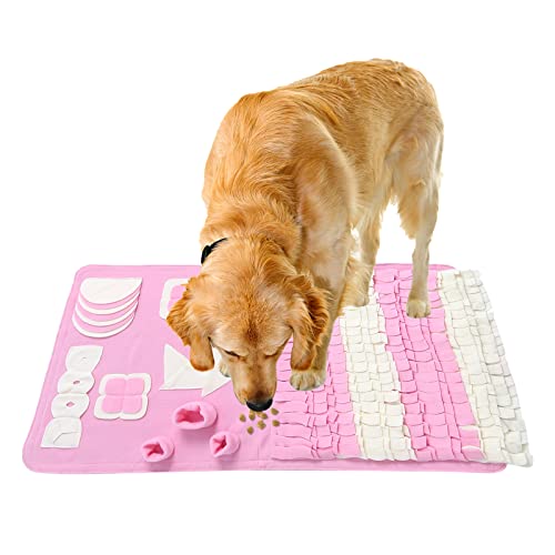 Routesun Schnüffelmatte für Hunde, rutschfeste und tragbare Haustier-Futtermatte für kleine Hunde, interaktives Haustier-Puzzle-Spielzeug, fördert Katze und große Hunde, groß, 10x100 cm) von Routesun