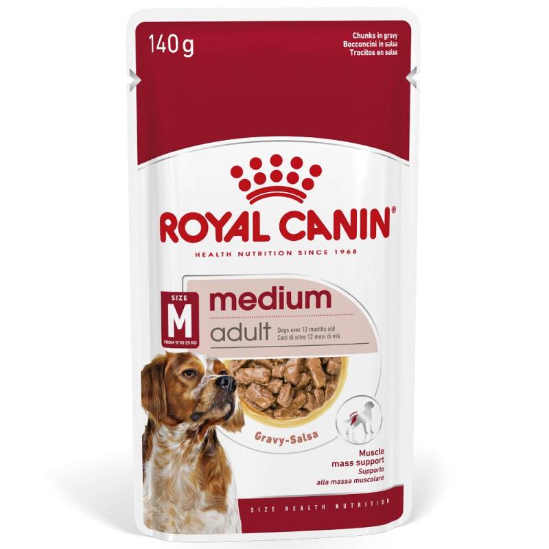 Royal Canin Medium Adult in Soße - 10 x 140 g von Royal Canin Size