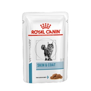 Royal Canin Veterinary Skin & Coat Katzen-Nassfutter 1 Karton (12 x 85 g) von Royal Canin Veterinary