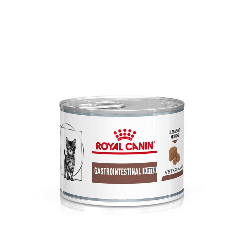 Royal Canin Veterinary Feline Gastrointestinal Kitten Ultra Soft Mousse - Sparpaket: 24 x 195 g von Royal Canin Veterinary Diet