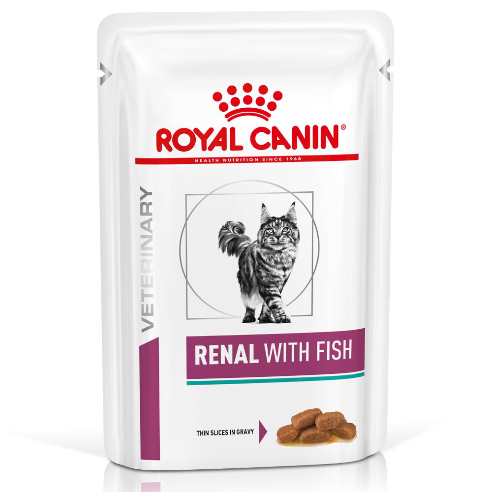 Royal Canin Veterinary Feline Renal in Soße - Mixpaket Huhn + Fisch (24 x 85 g) von Royal Canin Veterinary Diet