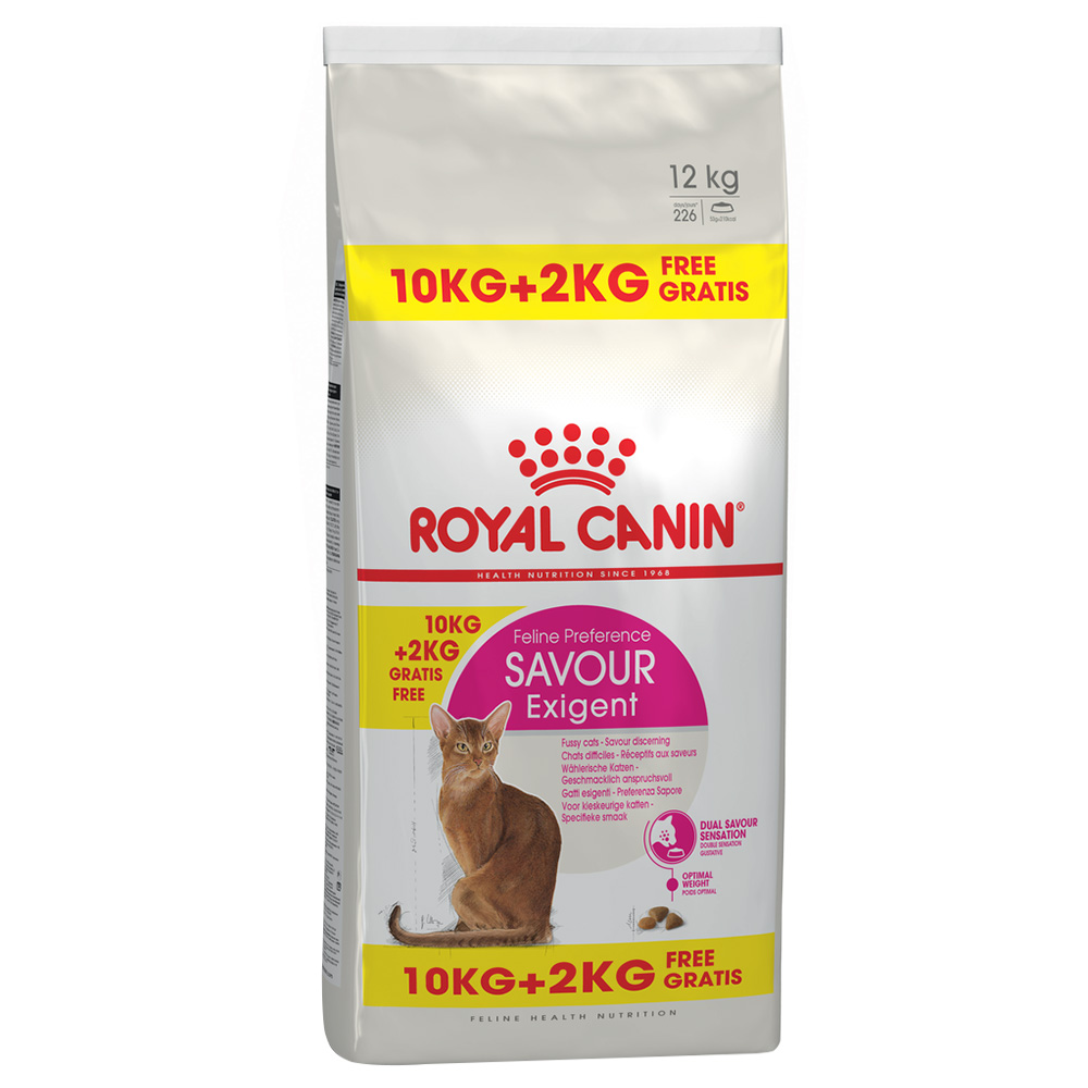 2 kg gratis! 12 kg Royal Canin im Bonusbag - Savour Exigent von Royal Canin