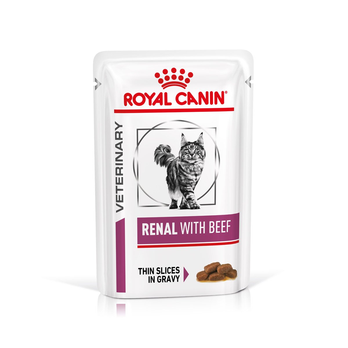 ROYAL CANIN® Veterinary RENAL RIND Nassfutter für Katzen 12x85g von Royal Canin